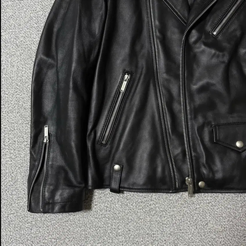 [BUNJANG] Aging CCC Leather Jacket / 에이징씨씨씨 양가죽 자켓