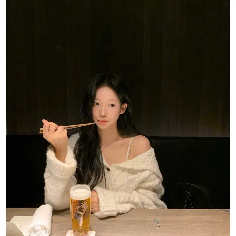 [BUNJANG] IZ*ONE WOO:D Toggle Cardigan / 리즈샵 샵리즈 우디 토글 가디건 (떡볶이 가디건)