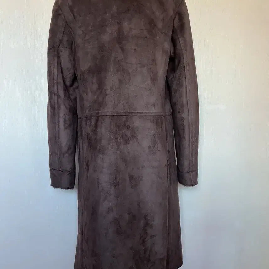 [BUNJANG] Unspecified Long Suede Musrtang Coat / 브라운 롱무스탕코트