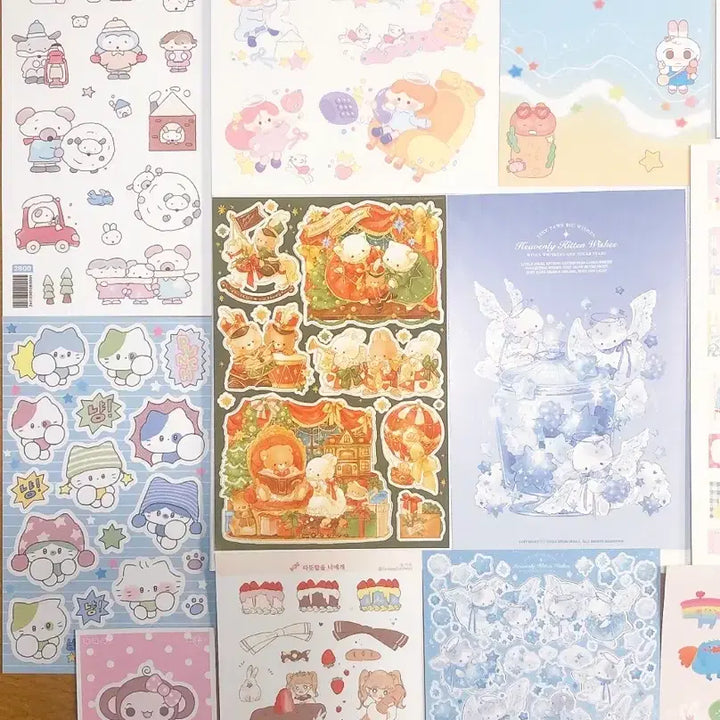 [BUNJANG] Illustrated Sticker Sheets / 다꾸 스티커 낱장 판매(3)