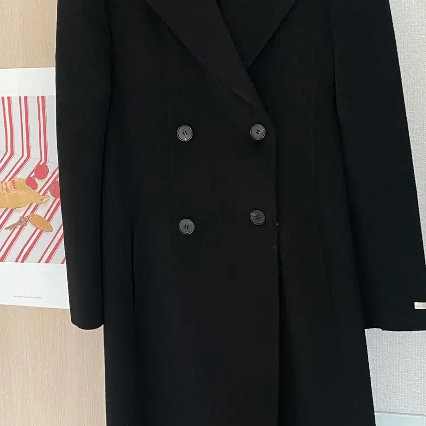 [BUNJANG] Feminite Handmade Double Long Coat / 페미니떼 핸드메이드 더블롱코트 모어댄예스터데이