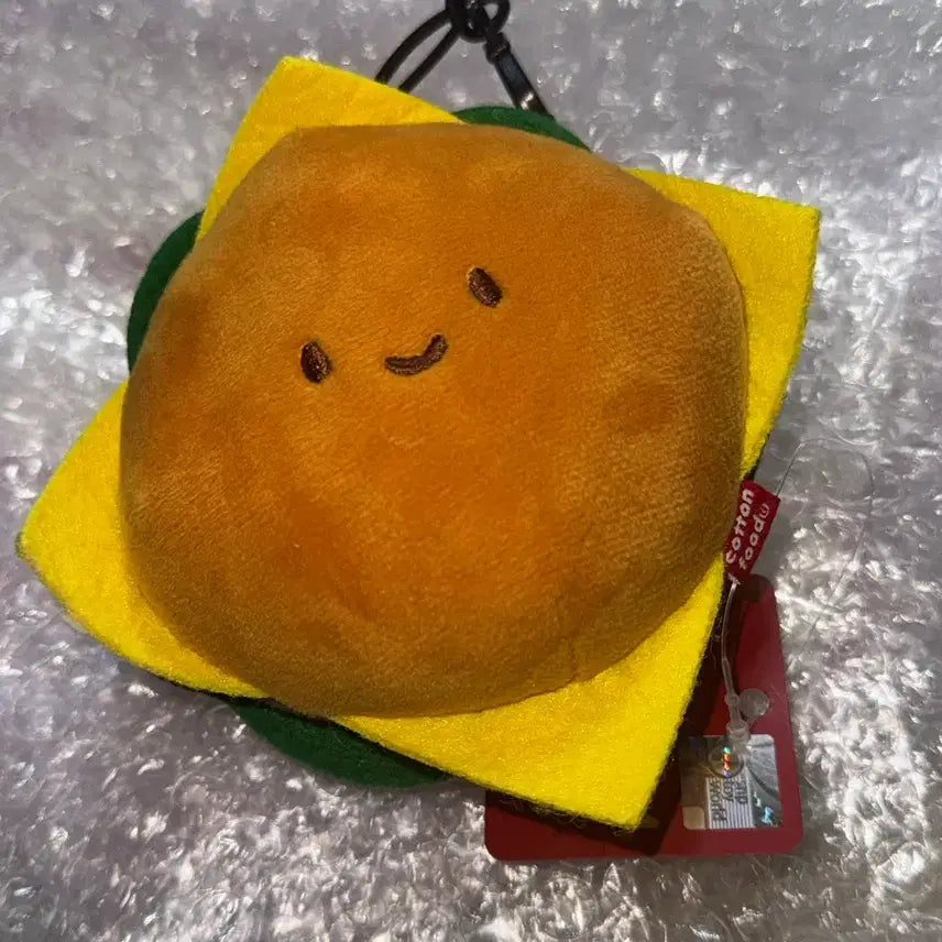 [BUNJANG] Cotton Food Hamburger Keyring / 코튼푸드 햄버거 키링 가방 고리 10cm