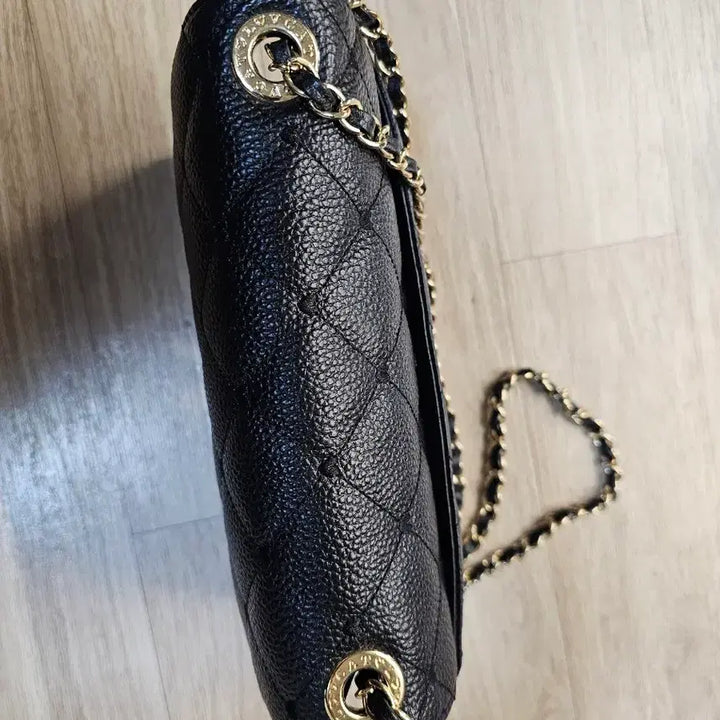 [BUNJANG] Lovecat Quilted Chain Bag / 러브캣 블랙 퀼팅 체인백