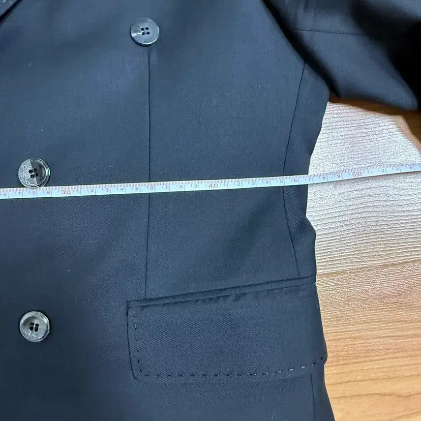 [BUNJANG] Double Breasted Suit Set (Black, New, Full Package) / 남자 더블 브레스트 양복 수트 상하의 정장 세트 블랙 (새것) (풀구성품