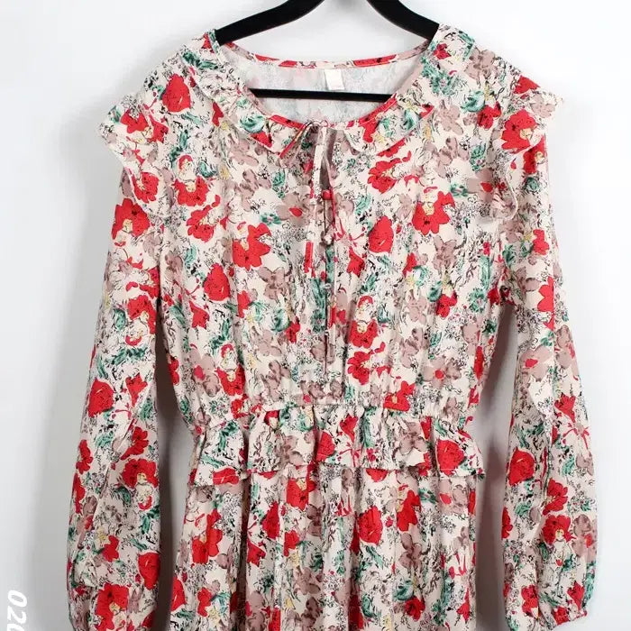 [BUNJANG] XBZ Banding Floral Long Dress / [정리특가]여성F/ XBZ 밴딩 플로럴 롱 원피스 3-28