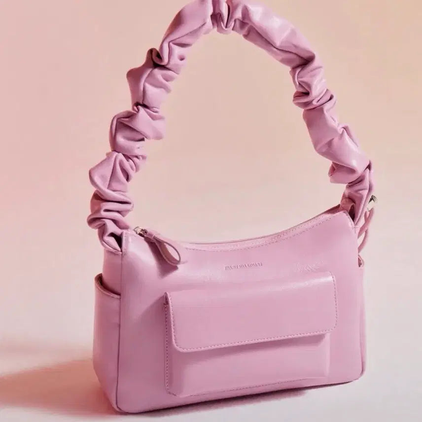 [BUNJANG] Jill By Jill Stuart Eden Scrunchie Shoulder Bag Pink / 질바이질스튜어트 이든 스크런치 숄더백 핑크 (급처/택포)