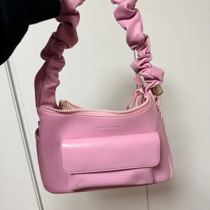 [BUNJANG] Jill By Jill Stuart Eden Scrunchie Shoulder Bag Pink / 질바이질스튜어트 이든 스크런치 숄더백 핑크 (급처/택포)