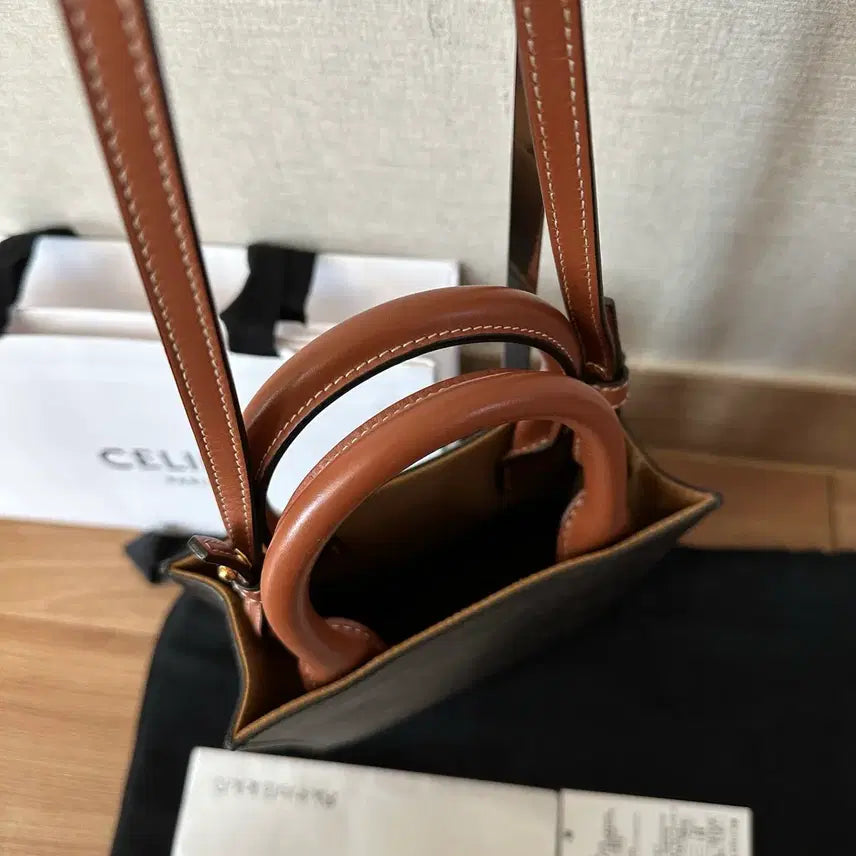 [BUNJANG] Celine Triomphe Cabas Mini Tan / [A/20년] 셀린느 트리옹프 카바스 미니 탄 194372BZK 04LU