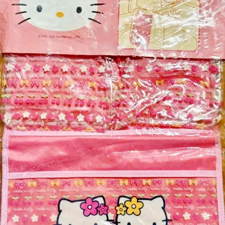 [BUNJANG] Kitty Wall Pocket Organizer Set / 키티 월포켓, 키티 벽걸이 수납함, 키티 파우치