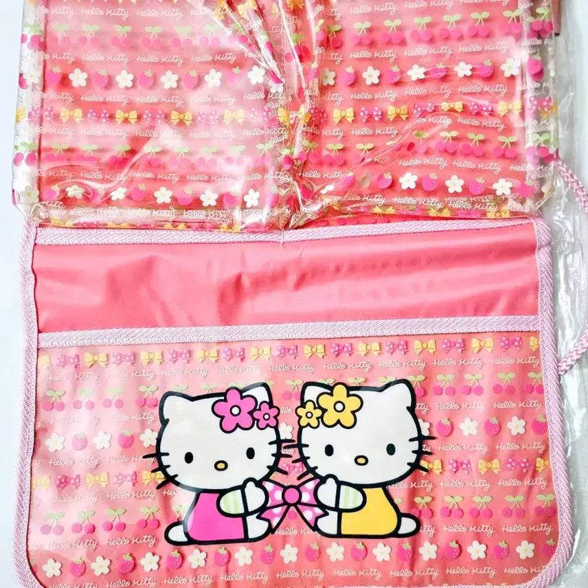 [BUNJANG] Kitty Wall Pocket Organizer Set / 키티 월포켓, 키티 벽걸이 수납함, 키티 파우치