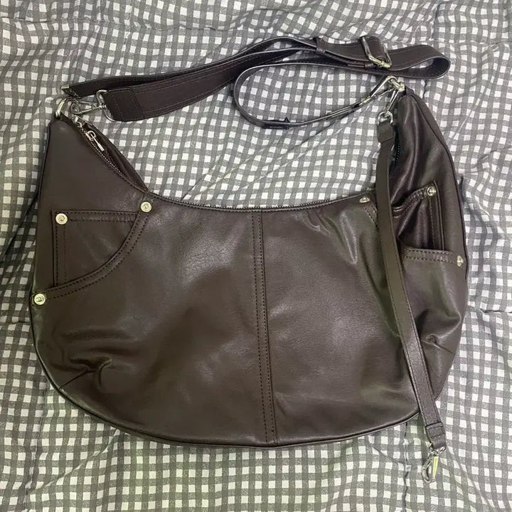 [BUNJANG] Maison Mineed Leather Crossbody Bag / 메종미네드 레더 크로스백 브라운