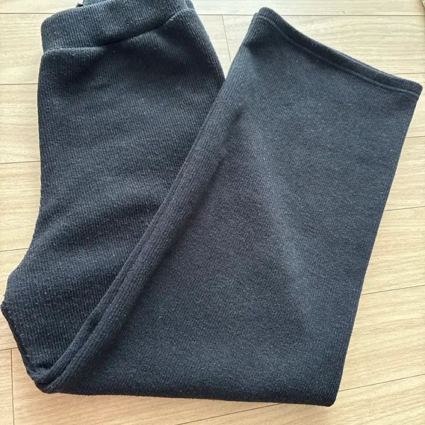[BUNJANG] Black Knit Pants / 니트 팬츠
