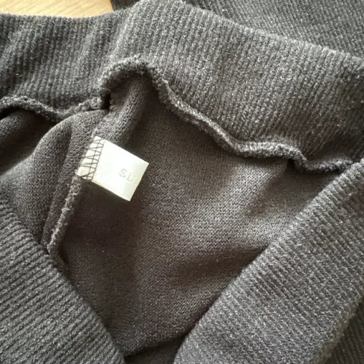 [BUNJANG] Black Knit Pants / 니트 팬츠