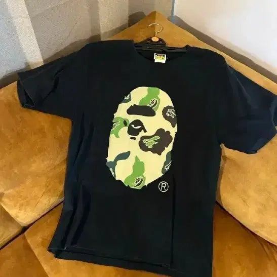 [BUNJANG] BAPE Camo Short Sleeve T-Shirt Black Set of 3 / BAPE 베이프 카모 반팔 티셔츠 블랙 3장