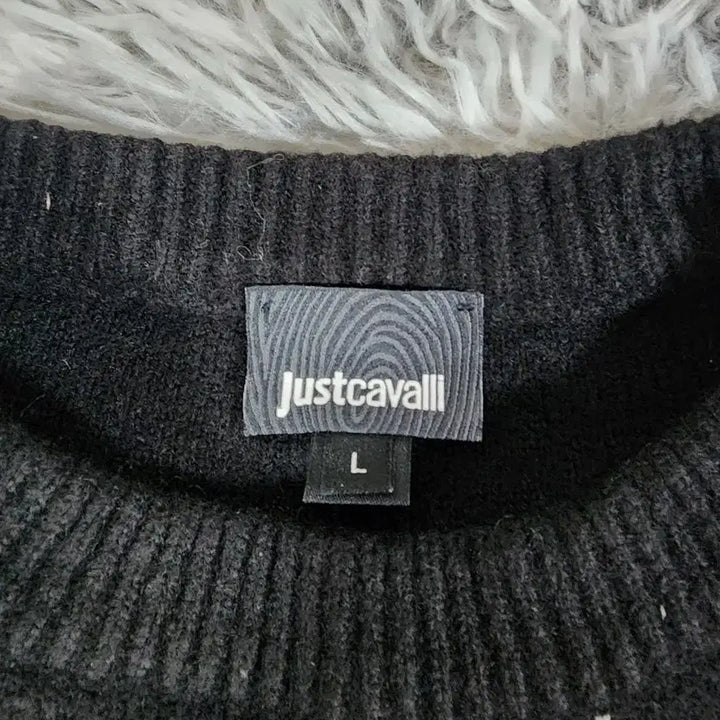 [BUNJANG] Just Cavalli Black Pattern Knit / 저스트 카발리 블랙 패턴 니트