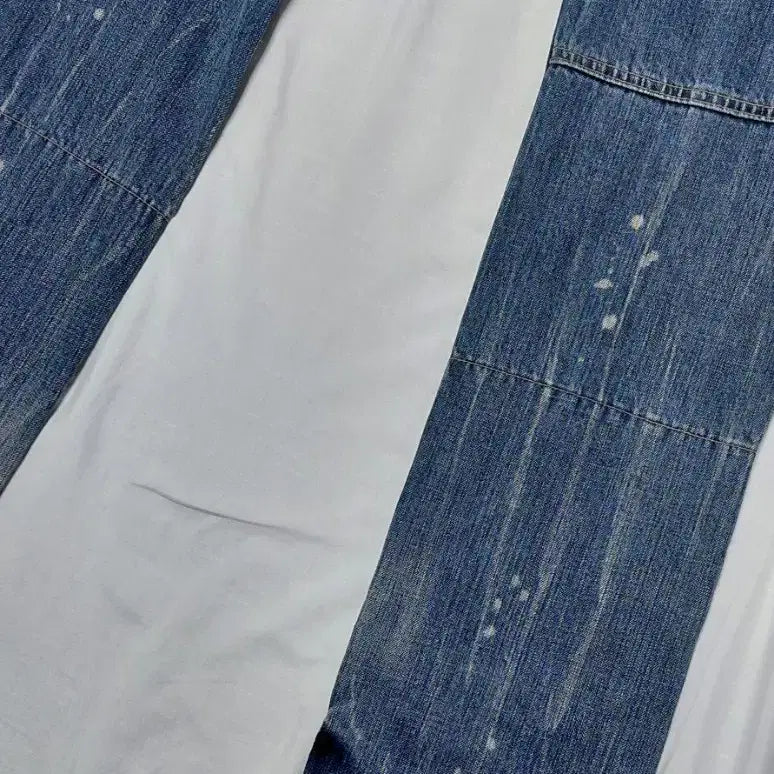 [BUNJANG] PPFM 'The Desert Fox' Distressed Patchwork Denim Pants / 할인[33] PPFM 디스트레스드 패치워크 'The Desert Fox'