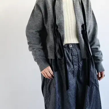 [BUNJANG] Rhodolirion Boiled Wool Knit Cardigan / Rhodolirion Boiled Wool Knit Cardigan