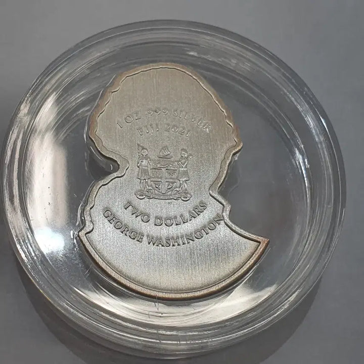 [BUNJANG] Fiji George Washington 1oz Silver Coin / 1온스 입체 은화 2021 피지 조지 워싱턴 초고부조 999개한정 실버바