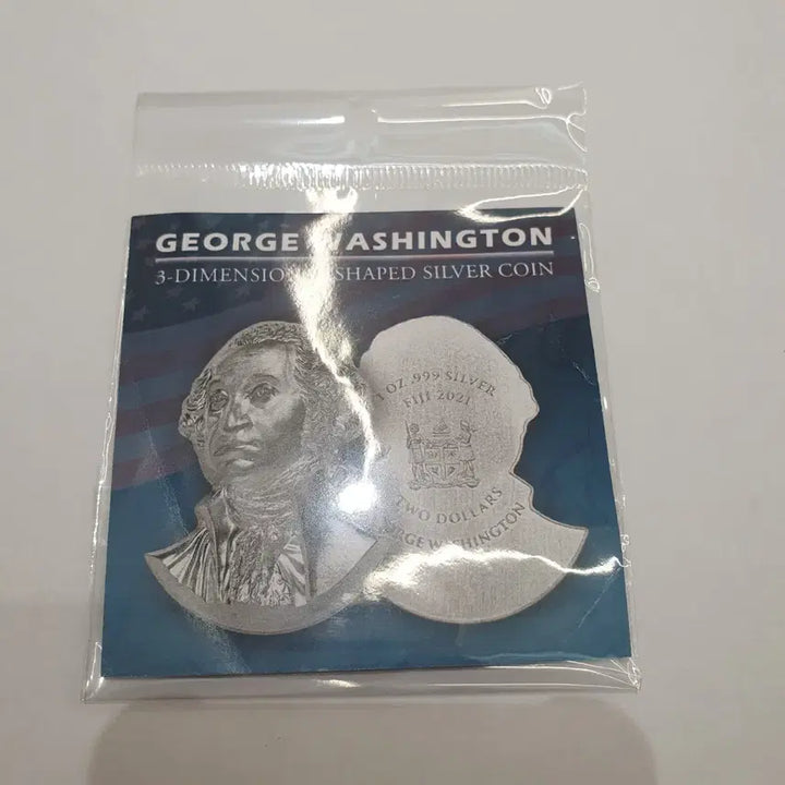 [BUNJANG] Fiji George Washington 1oz Silver Coin / 1온스 입체 은화 2021 피지 조지 워싱턴 초고부조 999개한정 실버바