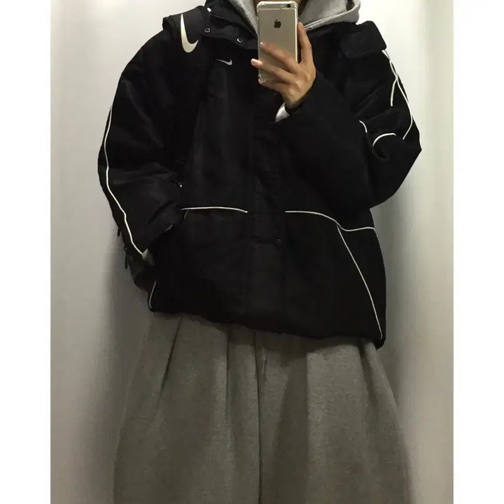[BUNJANG] Nike Sideline Old School Quilted Jumper / Nike 나이키 사이드라인 올드스쿨 누빔 점퍼
