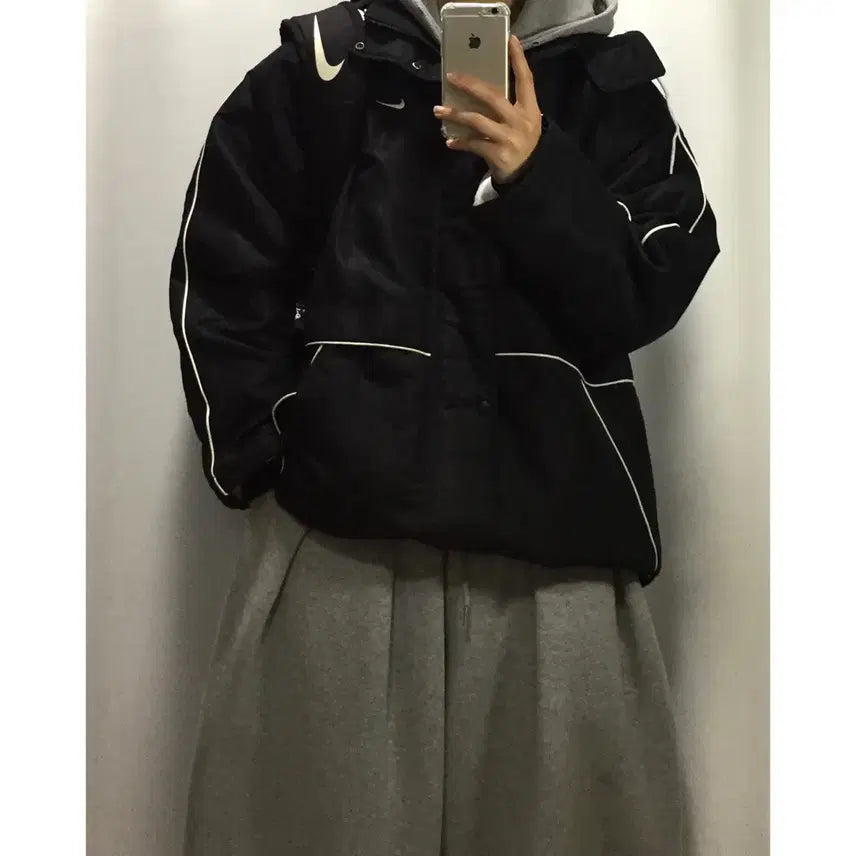 [BUNJANG] Nike Sideline Old School Quilted Jumper / Nike 나이키 사이드라인 올드스쿨 누빔 점퍼