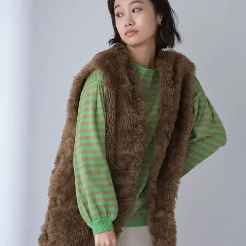 [BUNJANG] niko and... Vintage Fur Vest / niko and... Vintage Fur Vest