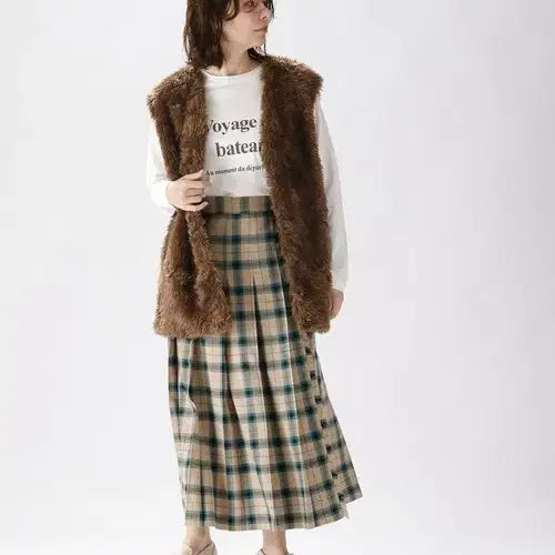 [BUNJANG] niko and... Vintage Fur Vest / niko and... Vintage Fur Vest