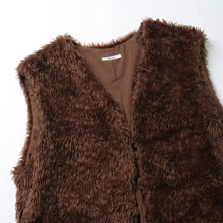 [BUNJANG] niko and... Vintage Fur Vest / niko and... Vintage Fur Vest