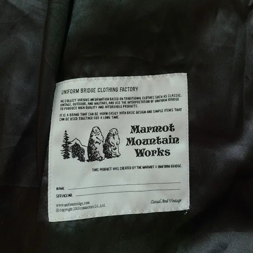 [BUNJANG] Marmot X Uniform Bridge Fishtail Parka Jacket / 마모트 X 유니폼 브릿지 피쉬테일 야상 점퍼
