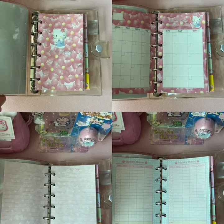 [BUNJANG] Vintage Angel Kitty 6-Ring Binder / 고전 엔젤 키티 6공 다이어리