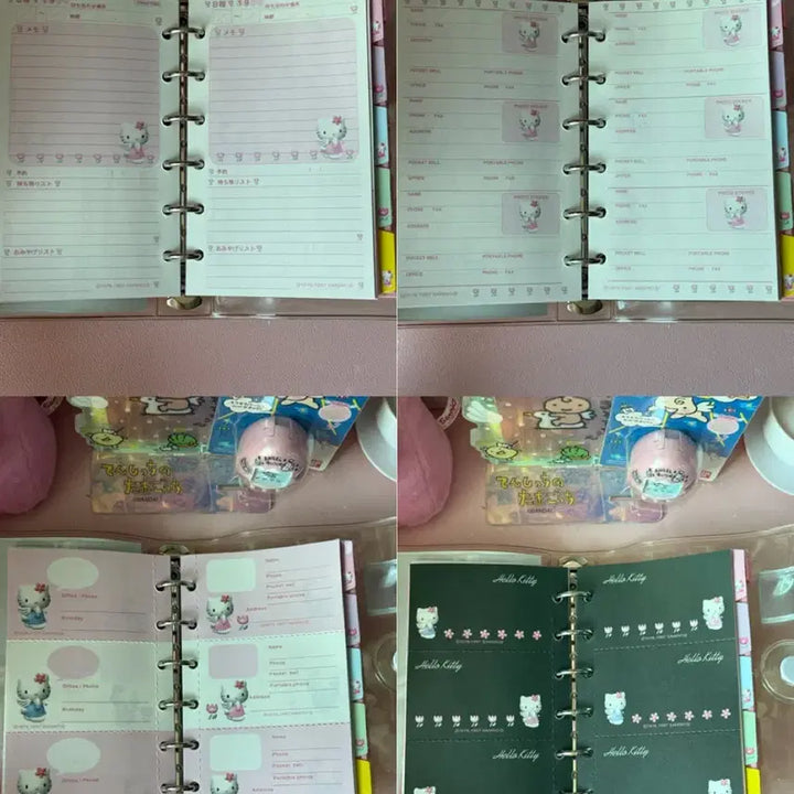 [BUNJANG] Vintage Angel Kitty 6-Ring Binder / 고전 엔젤 키티 6공 다이어리