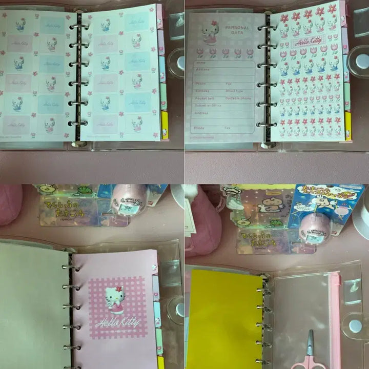 [BUNJANG] Vintage Angel Kitty 6-Ring Binder / 고전 엔젤 키티 6공 다이어리