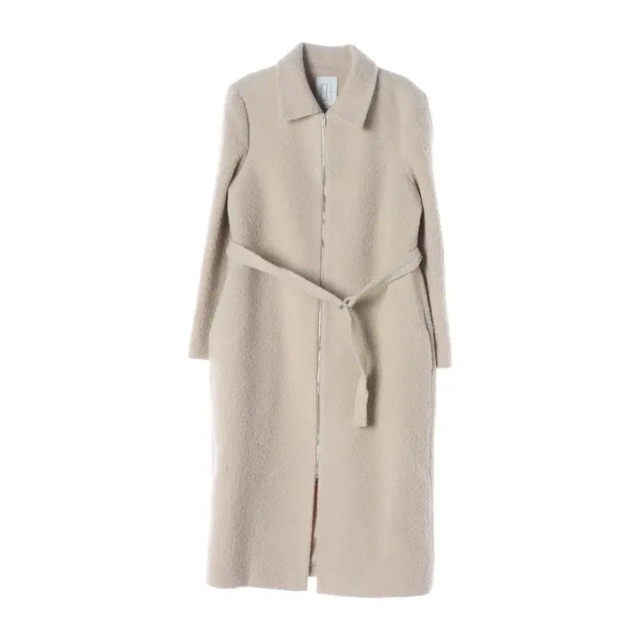 [BUNJANG] SIE Alpaca Blend Boucle Zip-Up Long Coat / 시에 SIE 울 알파카 블렌드 부클 집업 롱 코트