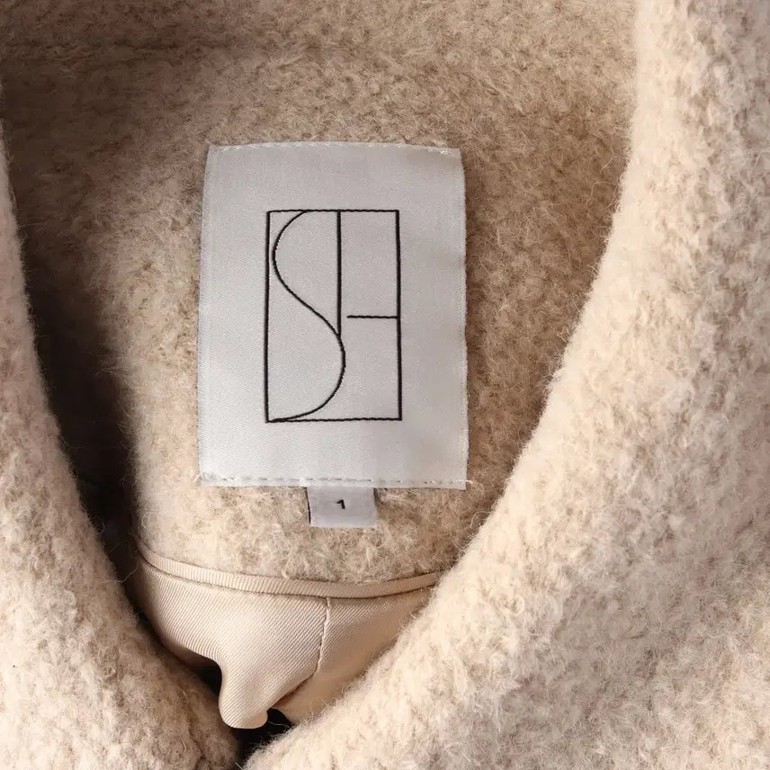[BUNJANG] SIE Alpaca Blend Boucle Zip-Up Long Coat / 시에 SIE 울 알파카 블렌드 부클 집업 롱 코트