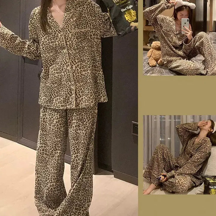 [BUNJANG] Hoppi Fleece Pajama Set / 호피 극세사 잠옷세트