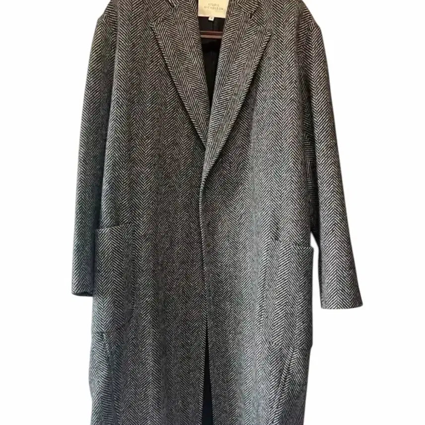 [BUNJANG] Studio Nicholson Herringbone Tweed Modem Coat / 스튜디오니콜슨 헤링본 트위드 모뎀 코트
