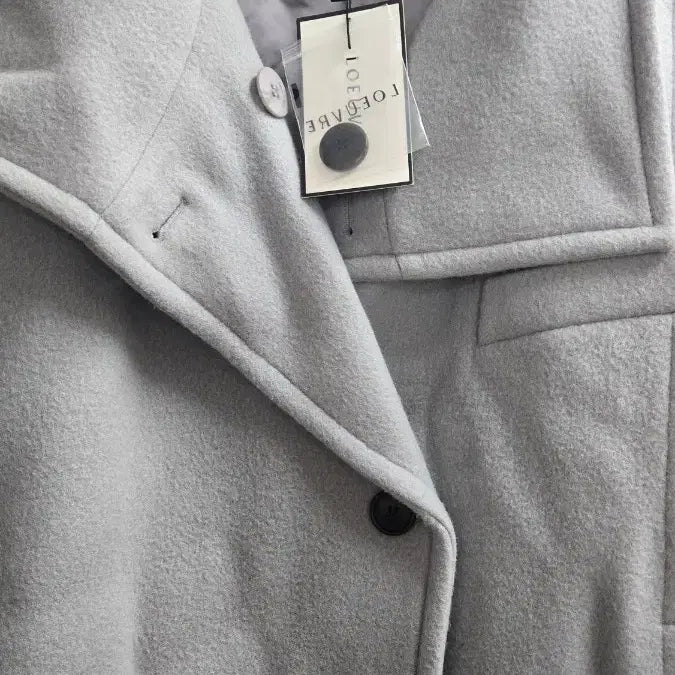 [SOLD OUT] (새상품)루에브르 캐시미어 블렌디드 하이넥 하프 코트