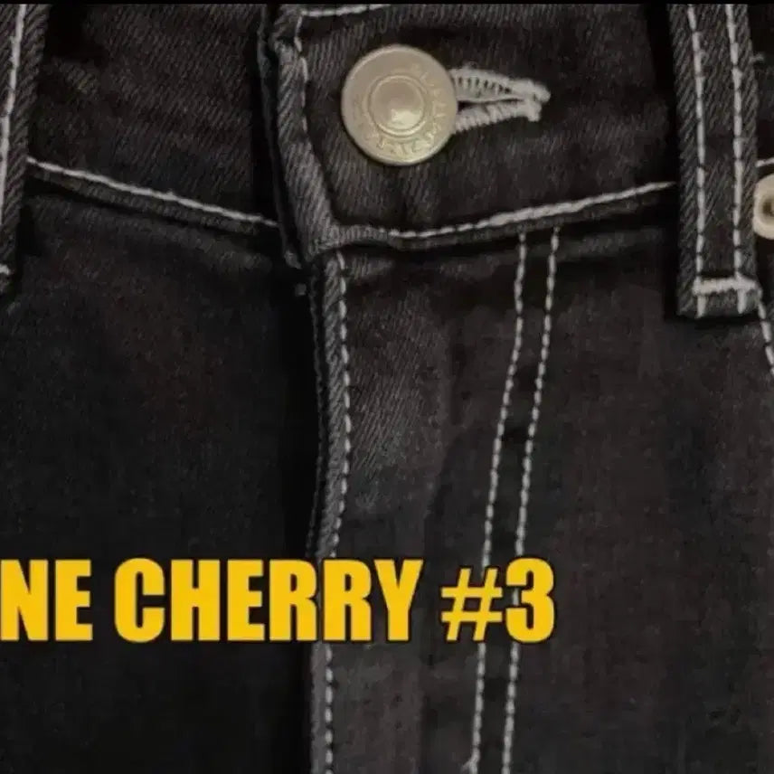 [BUNJANG] Pale Jade Fine Cherry Black Jeans / 페일제이드 파인체리 흑청 청바지 팬츠