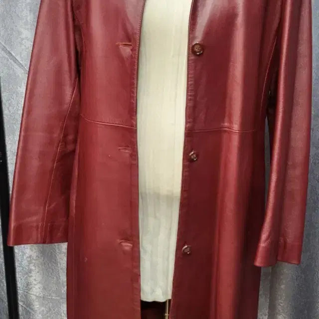 [BUNJANG] Marjo Women's Lambskin Long Jacket (Size 66) / 마르조 여성 양가죽 롱자켓 66