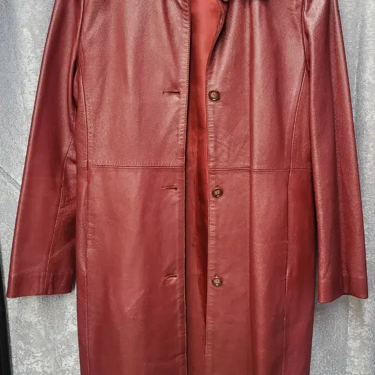[BUNJANG] Marjo Women's Lambskin Long Jacket (Size 66) / 마르조 여성 양가죽 롱자켓 66