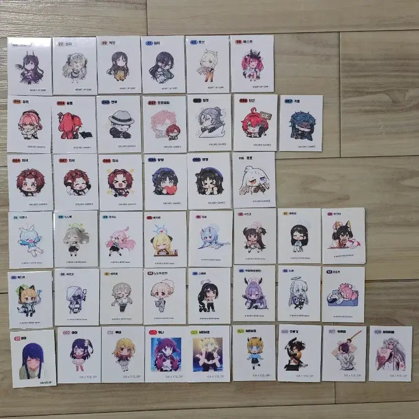 [BUNJANG] Anime Sticker Collection / 디지몬띠부씰(젤리.빵) 에픽세븐,최애의아이.블루아카이브,명조중복