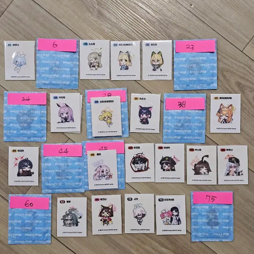 [BUNJANG] Anime Sticker Collection / 디지몬띠부씰(젤리.빵) 에픽세븐,최애의아이.블루아카이브,명조중복