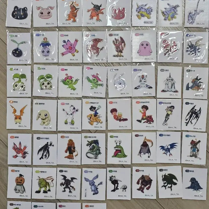 [BUNJANG] Anime Sticker Collection / 디지몬띠부씰(젤리.빵) 최애의아이.블루아카이브,명조중복