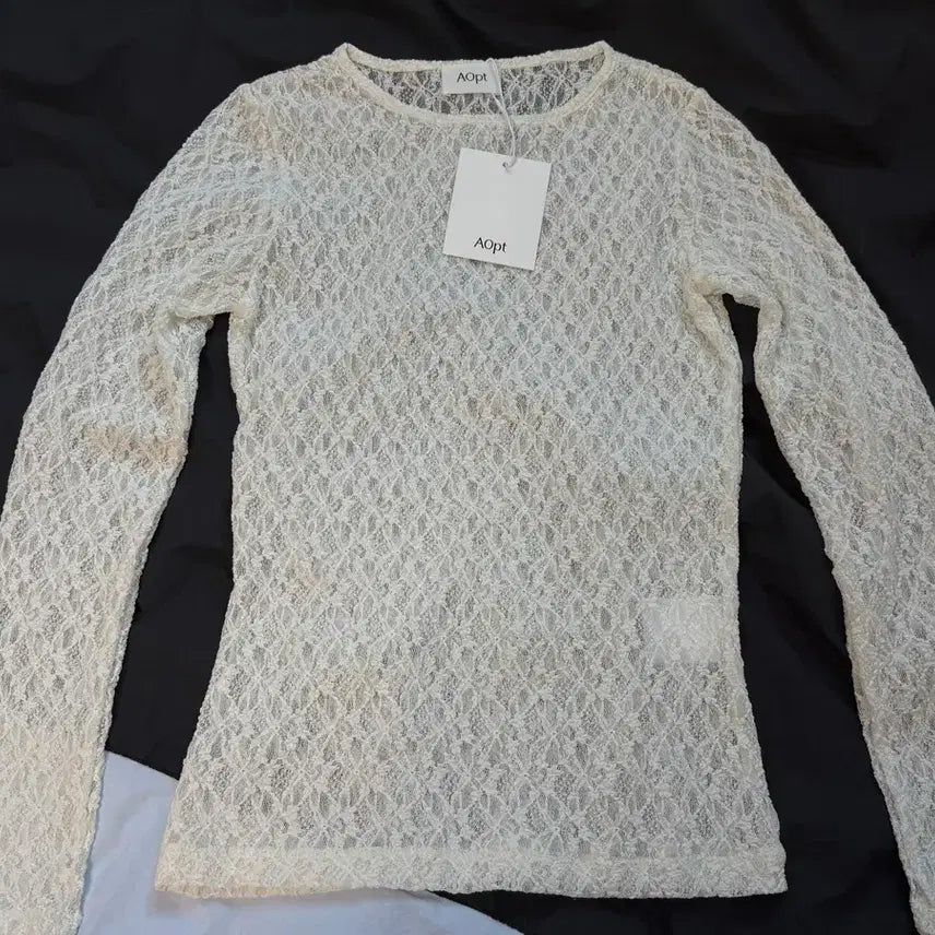 [BUNJANG] Aopt Lace See Through Top / (새상품) 아옵트 레이스 시스루 탑 LACE SEE THROUGH TOP