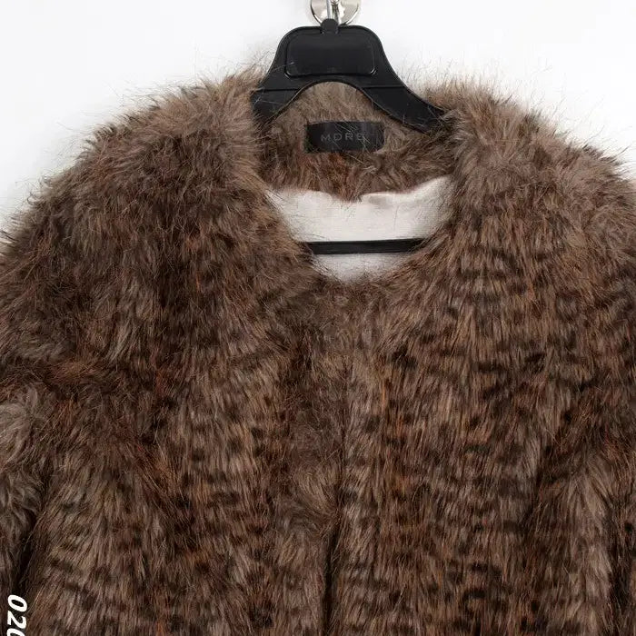 [BUNJANG] MDRE Leopard Fur Jacket / 여성55/ MDRE 레오파드 퍼 자켓 3-102