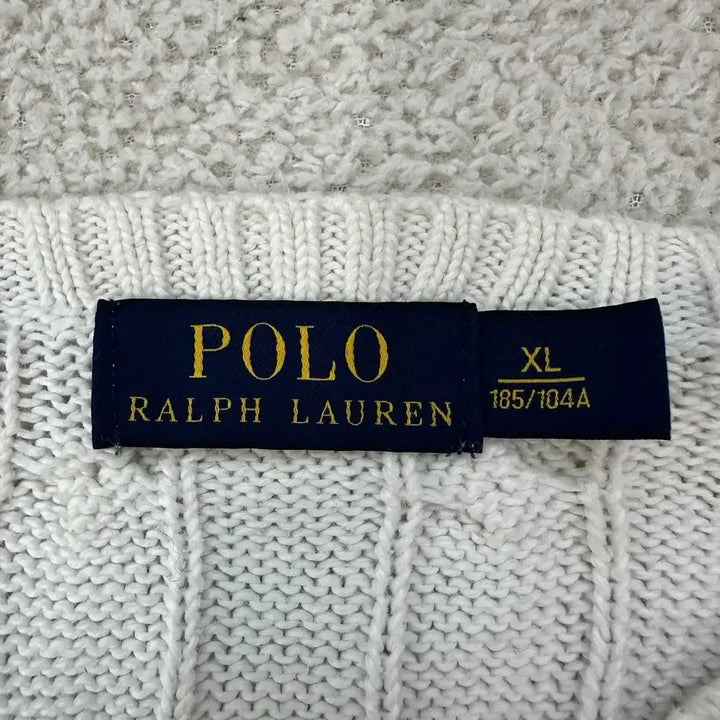 [BUNJANG] Ralph Lauren Cable Knit Sweater - XL / [XL] 신현 폴로 랄프로렌 남성 꽈배기 니트 N3619