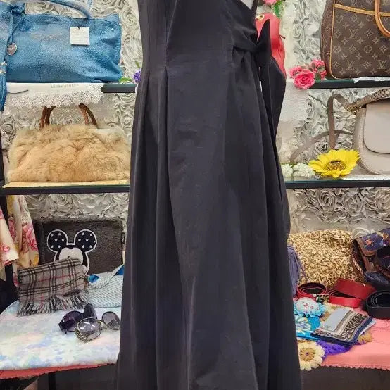 [BUNJANG] RIENDA Cotton Linen Blend Long Dress (55-66) / RIENDA 면마혼방 롱원피스(55~66)