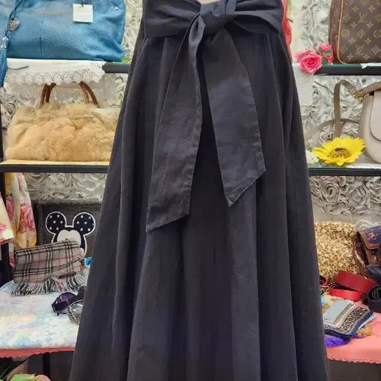 [BUNJANG] RIENDA Cotton Linen Blend Long Dress (55-66) / RIENDA 면마혼방 롱원피스(55~66)