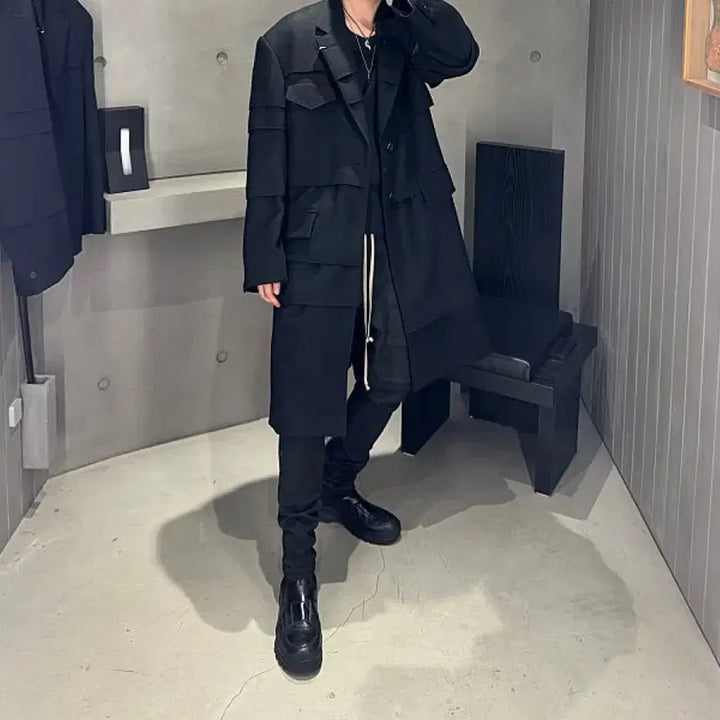 [SOLD OUT] [48] 송지오 24FW 쇼피스 플레이트 코트 이민호씨 착용