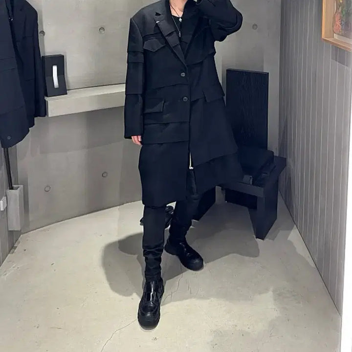 [SOLD OUT] [48] 송지오 24FW 쇼피스 플레이트 코트 이민호씨 착용